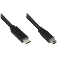 GOOD CONNECTIONS 3310-CM030, 3 m, USB C, 5 x Micro-USB B, USB 2.0, 0,48 Gbit/s, Schwarz