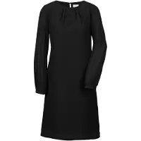 MADELEINE Sommerkleid "Kleid Elegantes, gerades Langarmkleid", Damen, Gr. 36, N-Gr, schwarz, Obermaterial: 100% Polyester PES., Modern, normal, Kleider Sommerkleid