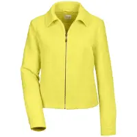 MADELEINE Jerseyblazer "Blazer Kurzer Bouclé-Blazer", Damen, Gr. 42, gelb (zitrone), Obermaterial: 70% Polyester PES. 30% Wolle WO., Modern, normal, Blazer Jerseyblazer
