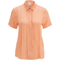 MADELEINE Bluse mit feinen Biesen in pfirsich | Gr.: 46