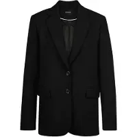 MADELEINE Jackenblazer "Blazer Eleganter Einreiher mit Reverskragen", Damen, Gr. 40, schwarz, Obermaterial: 47% Polyester PES. 47% Viskose CV. 6% Elasthan EL., Modern, Blazer Jackenblazer