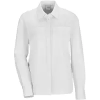 MADELEINE Hemdbluse "Hemdbluse Modische Bluse mit verdeckter Knopfleiste", Damen, Gr. 42, weiß, Obermaterial: 97% Baumwolle CO. 3% Elasthan EL., Modern, normal, Blusen Hemdbluse