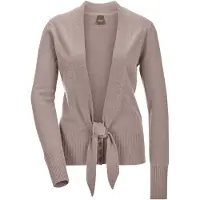 MADELEINE Kaschmirstrickjacke mit V-Ausschnitt in dunkelpuder | Gr.: 36
