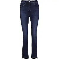 MADELEINE Regular-fit-Jeans "Jeans Five-Pocket-Hose mit schrägem Beinsaum", Damen, Gr. 36, N + K Gr, blau, Obermaterial: 99% Baumwolle CO. 1% Elasthan EL., Modern, normal, Jeans Regular-fit-Jeans
