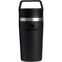 Stanley The Café-To-Go Travel Mug 2.0 12oz, Black 10-12080-017 Thermobecher mit Dreh- und Trinkdeckel, 350 ml