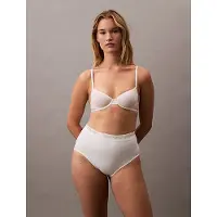 Calvin Klein Slip "COTTON SEAMLESS BRIEF", Damen, Gr. XS (34), weiß (classic weiß), Obermaterial: 100% Baumwolle, UNDERWEAR, unifarben, körpernah, Unterhosen Slip, im nahtlosen Look, shapewear