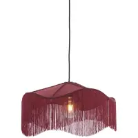 Light & Living - Hängeleuchte Tiffany - Rot - Ø50x28cm Hängelampe - Esstischlampe - Wohnzimmerlampe - Schlafzimmerlampe - Wohnzimmer