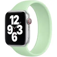 Apple Silikon Solo Loop für Watch | 44/45/46/49 mm - Größe 8 - Pistachio