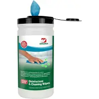 Dreumex Disinfectant and Cleaning Wipes Desinfektionstücher, blue, Oberflächendesinfektionstücher zum Reinigen und Desinfizieren ohne Alkohol, 1 Spenderdose = 170 Tücher
