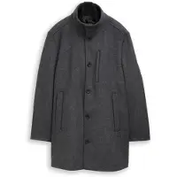 Tom Tailor Herren 2-in-1 Wollmantel mit Abnehmbarer Innenjacke