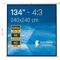Iggual Elektrische Leinwand (240 x 240 cm)