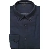 Olymp Langarmhemd , Herren, Gr. XL, N-Gr, blau (marine), Twill, Obermaterial: 100% Baumwolle, regular fit normal, Manschette, Hemden Langarmhemd, Button-down-Kragen, regular fit, casual, Topseller