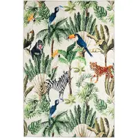 Kayoom Teppich "Exus 223", multi, B:120cm H:5mm L:170cm, Polyester, Teppiche, Teppich, Kurzflor, Modernes Muster, Deko, Wohnzimmer