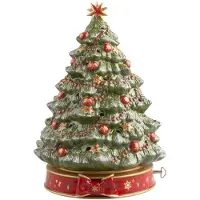 Villeroy & Boch Weihnachtsfigur "Weihnachtsbaum mit Spieluhr Toy's Delight 33 cm bunt", bunt, Dekofiguren, Weihnachtsfigur