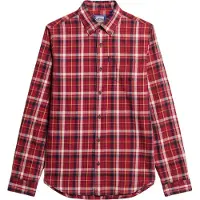 Superdry für Herren. M4010737A Bio-Baumwollhemd aus rot karierter Vintage-Baumwolle (XXL), Lässig, Langarm, Bio-Baumwolle, Nachhaltig