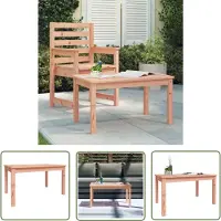 The Living Store Gartentisch 82,5x50,5x45 cm Massivholz Douglasie