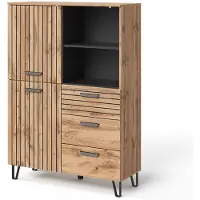 Vicco Garderobe Amber Eiche Wotan 100 x 142 cm, Model 55547