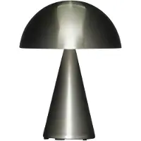 Hubsch LED-Akku-Tischleuchte Mush, nickel, IP44, dimmbar