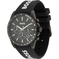 BOSS Herrenuhr Runner 1514141, Chronograph, Schwarz
