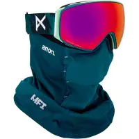 Anon M4S Toric Goggles + Bonus Lens + MFI Face Mask family tree/perceive sunny red (E4W) Regular NA