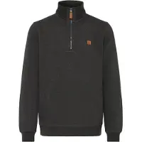 Blend Troyer "Troyer BHPomes", Herren, Gr. 3XL, grau (charcoal mix), Obermaterial: 60% Baumwolle CO. 40% Polyester PES., Pullover Troyer