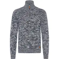Blend Troyer "Troyer BHDanni", Herren, Gr. XXL, blau (marineblaus), Obermaterial: 70% Baumwolle CO recyc.. 30% Polyester Pol. recyc.., Pullover Troyer