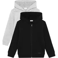 Minymo Sweatjacke "Trainingsjacke MISweat Jacket", Jungen, Gr. 98, schwarz (anthrazit), Obermaterial: 60% Baumwolle CO. 40% Polyester PES., Sweatjacken Sweatjacke