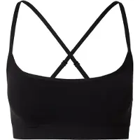 Fabletics Sport-BH "BH SLEEK SEAMLESS STRAPPY LOW IMPACT BRA", Damen, Gr. S, schwarz, Casual, BHs Sport-BH, mit Rundhalsausschnitt