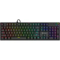 Savio STYX Outemu Blue, Hot Swap, RGB, Kabelgebunden, USB, Mem-chanical key switch, QWERTY, RGB-LED, Schwarz