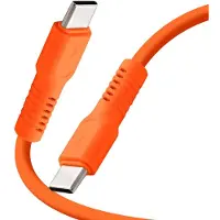 Colorum Forever, USB-C Kabel 3A Sync 60W 1.8m Schnellladekabel flexibel robust, Orange