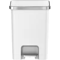 EKO - Hana 2 Treteimer 25 Liter - Plastic - Weiß
