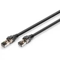 Digitus CAT 8.1 S/FTP-Patchkabel, 2 m, 2 m, Cat8.1, S/FTP (S-STP), RJ-45, RJ-45, Schwarz