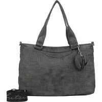 Fritzi aus Preußen Schultertasche Umhängetasche Joly Waffly Shoulder Bag Black dunkelgrau