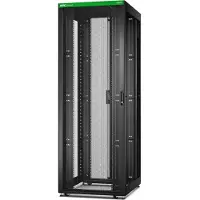 Schneider Electric ER8800 Easy Rack 800mm/48HE/1000mm, mit Dach, Rollen, Füßen und 4 Halterungen, ohne Seitenteile, Boden, schwarz