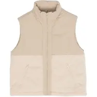 Mazine - Women's Fabric Blocking Vest - Fleeceweste Gr XXL beige