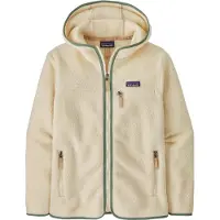 Patagonia Damen Retro Pile Hoody Natural w/Ellwood Green S