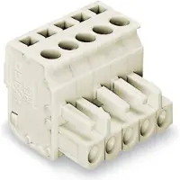 Wago 722-203/026-000 1-Leiter Federleiste, abgewinkelt,CAGE CLAMP,2,5 mm2,lichtgrau 722203026000 - 100 Stück