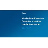 Hager EKR120TM25 Nivellierbare Edelstahlkassette R12 mit Tubus f. 12x45er Module Belagstiefe 25mm