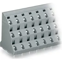 Wago 737-762 Dreistock-Klemmenleiste für Leiterplatten 0,08-2,5 qmm grau