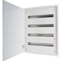 Eaton 240739 Unterputz Flachverteiler komplett, weiß, 24TE pro Reihe, 4 Reihen, Ausführung A BF-U-4/96-A