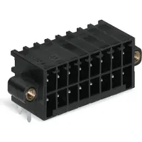 Wago 713-1426/117-000 THR-Stiftleiste, 2-reihig,Lötstift 0,8 x 0,8 mm,abgewinkelt,schwarz 7131426117000 - 25 Stück