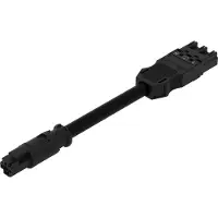 Wago 774-9993/1507-501 konfektionierte Übergangsleitung,Eca,Buchse/Stecker MIDI,schwarz 77499931507501