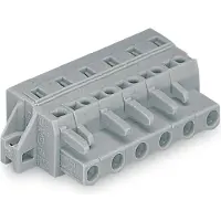 Wago 231-206/031-000 1-Leiter-Federleiste,CAGE CLAMP,2,5 mm2,grau 231206031000 - 25 Stück