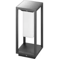 Brumberg 65321103 LED-Solarsockelleuchte 2,2 W, 3.000 K, graphit struktur, schaltbar, IP54