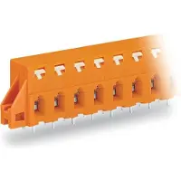 Wago 741-424 Durchführungsklemmenleiste 0,08-2,5 qmm orange