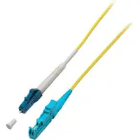 EFB Elektronik O0863.1 Simplex LWL Patchkabel E2000-LC OS2 1m 3,0mm Gelb 9/125μm O08631