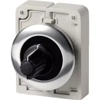 Eaton 187045 Potentiometer, flache Front, M30, 30.5 mm, ohne Skala/Beschriftung, R 470 kΩ, P 0.5 W, Frontring Metall M30C-FR470K-BLANK