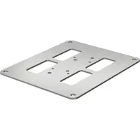 Obo Bettermann OBO 6290134 Bodenplatte 200x170x3mm Stahl bandverzinkt / kunststoffbeschichtet weißaluminium RAL 9006 ISSBP140110WA