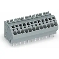 Wago 745-105/005-000 Leiterplattenklemme,4 mm2,Rastermaß 5 mm,grau 745105005000 - 60 Stück