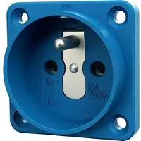 MENNEKES 11611 Schutzkontakt-Anbaudose, 16A2p+E 230V BL